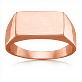 Gold Rectangle Signet Ring 1201 Gems and Jewellery.com.au Gems and Jewellery.com.au