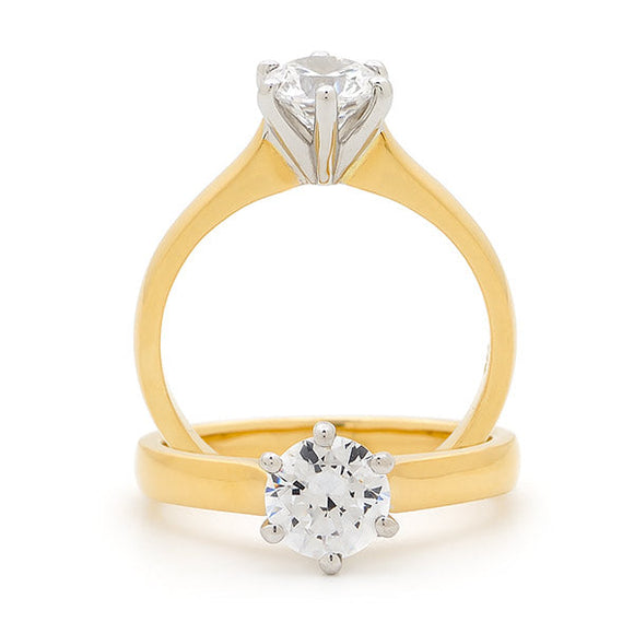 25pt Diamond Solitaire Engagement Ring in 9ct or 18ct Gold – Style 1627 Gems and Jewellery.com.au Gems and Jewellery.com.au
