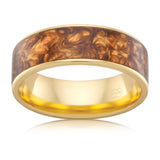 Yellow Gold Wedding Band Brown Spectrum J4294 Gems and Jewellery.com.au 