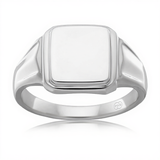 Square Gold Signet Ring 2938 Gems and Jewellery.com.au Gems and Jewellery.com.au
