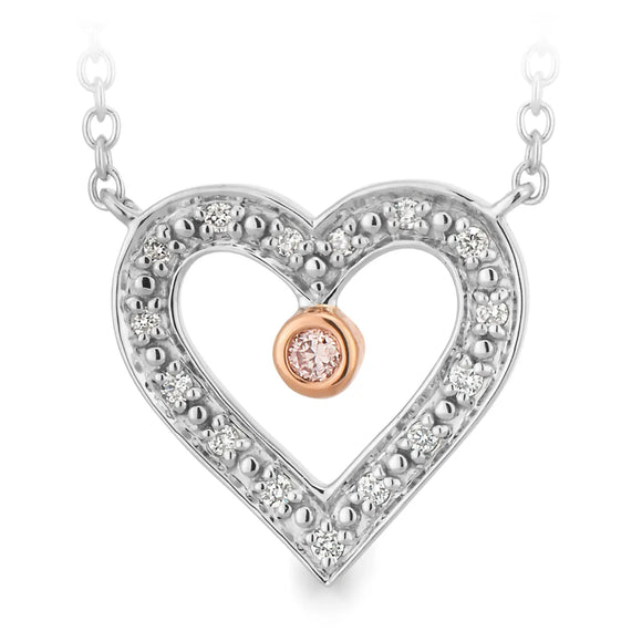 Argyle Diamond Heart Pendant P678 Gems and Jewellery.com.au