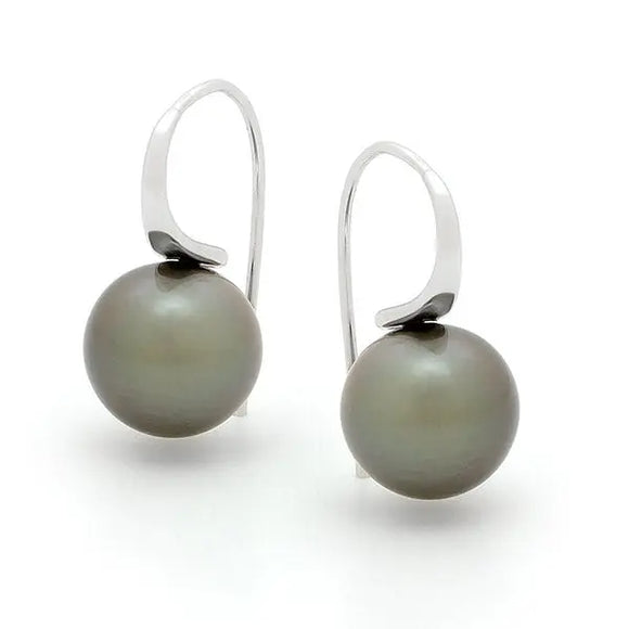 Black Pearl Earrings E326 Gems and Jewellery.com.au