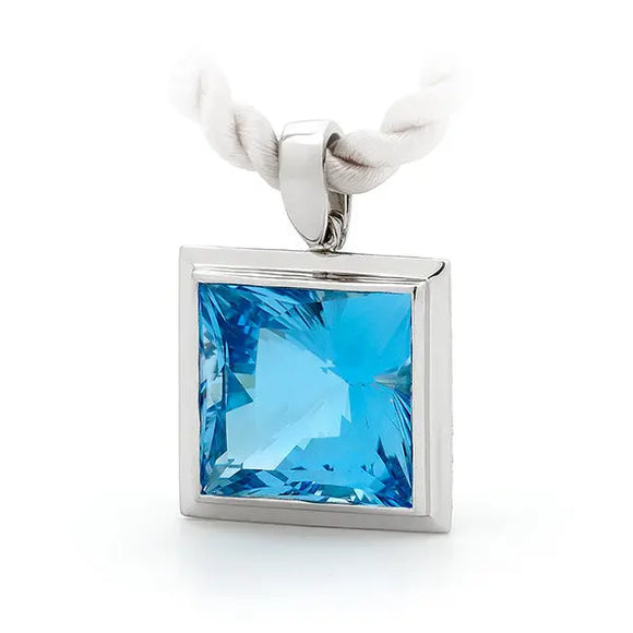 Blue Topaz Pendant P208 Gems and Jewellery.com.au