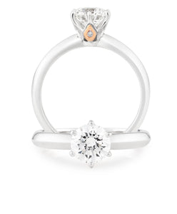 Diamond Engagement Ring 50pt Gems and Jewellery.com.au