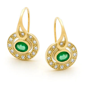 Emerald Earring E274 MM