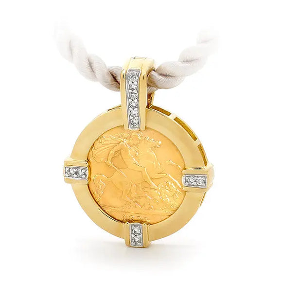 Half Sovereign Pendant P274 Gems and Jewellery.com.au