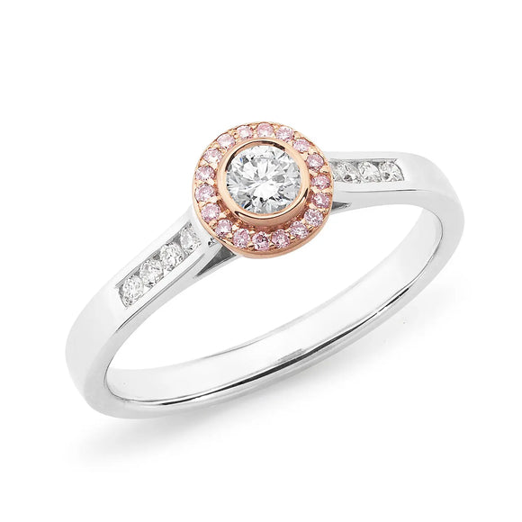 Pink Diamond  Engagement Ring 1996 Gems and Jewellery.com.au