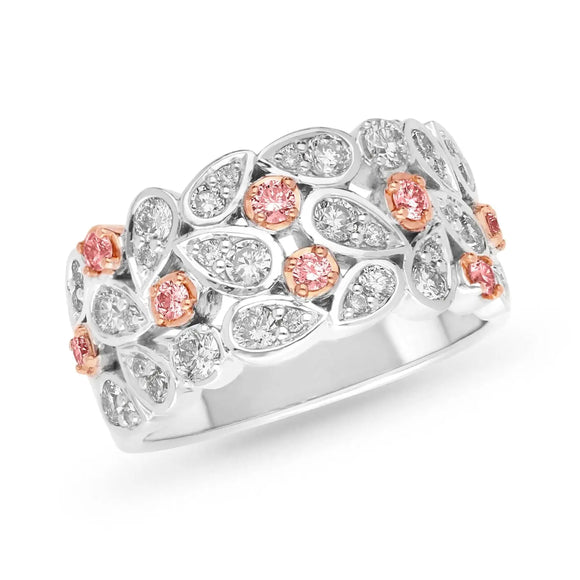 Pink Diamond Wedding Ring 2574 Gems and Jewellery.com.au