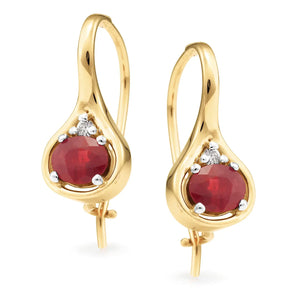 Ruby Earrings E388 Gems and Jewellery.com.au