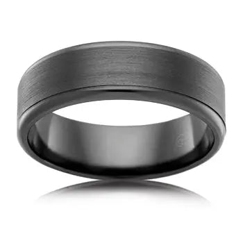 Zirconium Wedding Ring F3511 Gems and Jewellery.com.au
